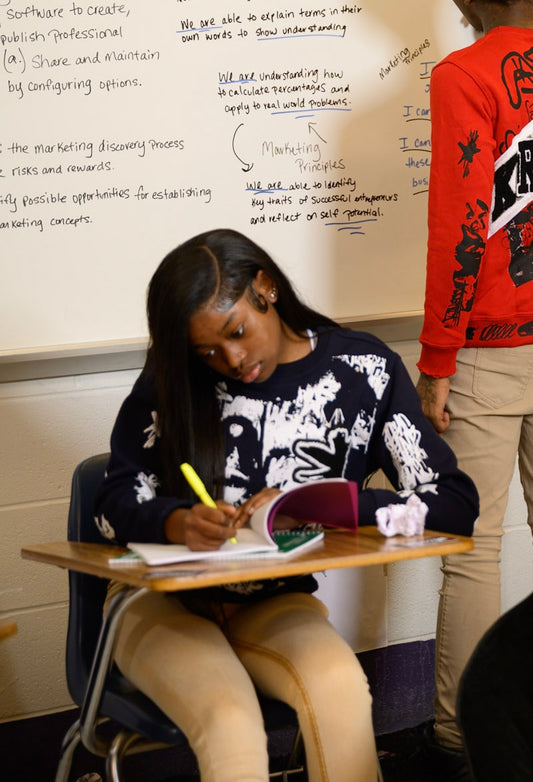 Navy Blue RTP “Graffiti Sprayed” Sweaters